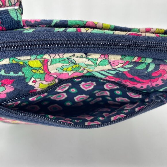 Vera Bradley Bag Mini Hipster Crossbody Petal Paisley Adjustable Strap Purse - Picture 9 of 12